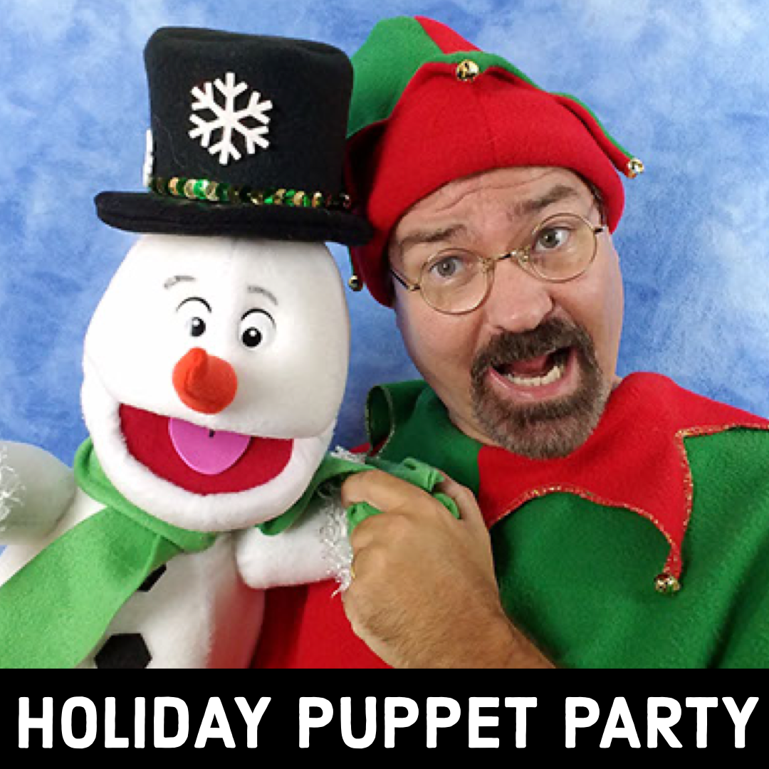 Virtual puppet show, Virtual Christmas Party, Virtual Christmas show, Virtual Holiday, Virtual Christmas Entertainment, Virtual Elf